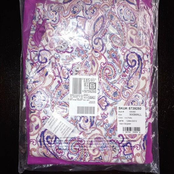 Lands' End Women's Cotton Jersey Knit Pajamas Set T-Shirt and Pants, NWT - Picture 4 of 4